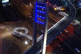 Sandton Rea Vaya Bus Rapid Transit Bridge South Africa